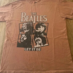 The beatles let it be album 2 sided tee S/M